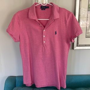 Ralph Lauren Polo Top, Rose Pink, size Medium